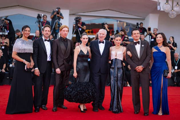 Agnes Chu, Ariel Leon Isacovitch, Domhnall Gleeson, Rooney Mara, Werner Herzog, Kate Mara, Orlando Bloom, and Clara Wu Tsai at the premiere of *Bucking Fastard* during the 83rd Venice International Film Festival (Mostra) in Venice, Italy, on September 3, 2026. Pierre Perusseau, Bestimage. *Bucking Fastard* premiere at the 83rd Venice International Film Festival on September 3, 2026, in Venice, Italy. Venice, Italy Copyright: xPierrexPerusseaux xBestimagexPierrexPerusseaux xBestimagex