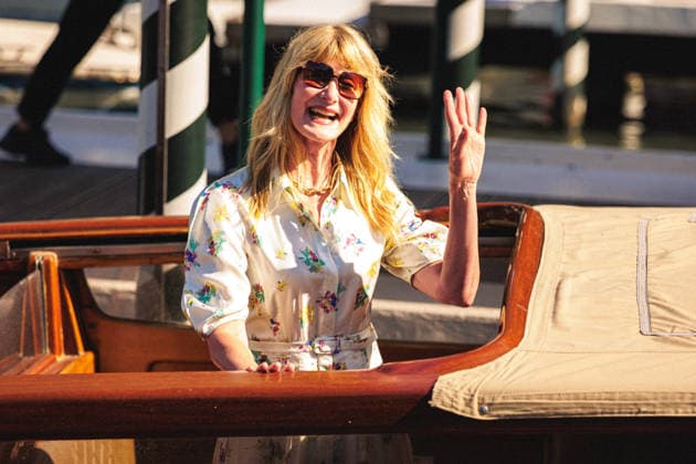 83rd Venice International Film Festival in Venice, Italy - 03 Sep 2026. American actress Laura Dern is seen at the Darsena Excelsior after the Golden Lion for Lifetime Achievement ceremony honoring George Clooney during the 83rd Venice International Film Festival. Venice Italy Copyright: xMarcoxBaradax xSOPAxImagesx 20260903_ARRIVALS-6