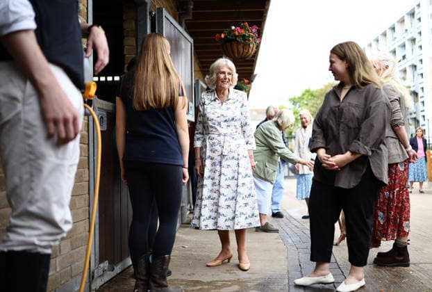 . 03 09 2026. London, United Kingdom. Queen Camilla during a visit at the Ebony Horse Club in London.  xPoolx xi-Imagesx IIM-26984-0009