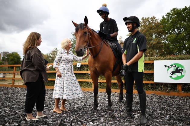 . 03 09 2026. London, United Kingdom. Queen Camilla during a visit at the Ebony Horse Club in London.  xPoolx xi-Imagesx IIM-26984-0011
