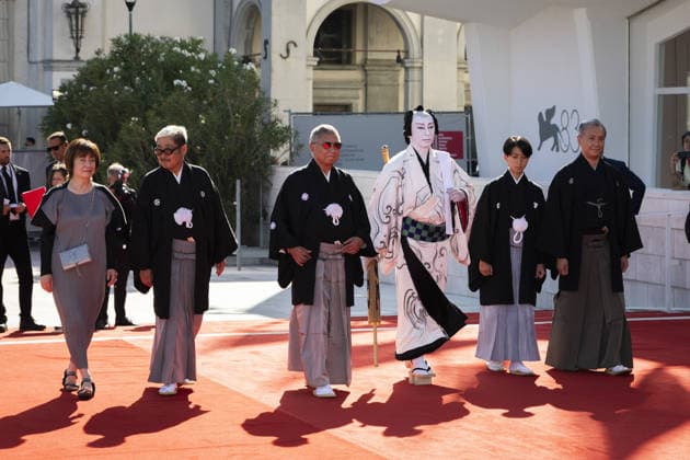 Bucking Fastard Screening - The 83rd Venice International Film Festival VENICE, ITALY - SEPTEMBER 03: (L-R) Misako Saka, Muneyuki Kii, Takashi Miike, Ichikawa Ebizo XI, Ichikawa Ebizo VIII and Denjiro Tanaka attend the Bucking Fastard Screening during the 83rd Venice International Film Festival at Sala Grande on September 03, 2026 in Venice, Italy. Primo Barol Anadolu Venice Italy. Editorial use only. Please get in touch for any other usage.  Copyright: x2026xAnadoluxPrimoxBarolx
