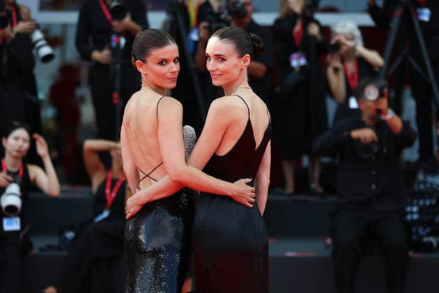 September 3, 2026, Venice Lido, Veneto, Italy: Sisters KATE MARA and ROONEY MARA pose together during the Bucking Fastard red carpet at the 83rd Venice Film Festival at Sala Grande in Venice Lido, Italy Venice Lido Italy  - ZUMAc179 20260903_zep_c179_115 Copyright: xMickaelxChavetx