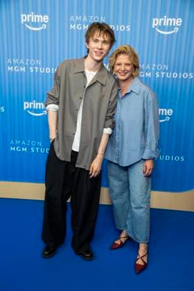 ABB PRIMEPK s Yoran Leicher and Joerdis Triebel appeared on the blue carpet at the Prime Video Presents 2026 media press line at Kino International on September 3, 2026, in Berlin, Germany