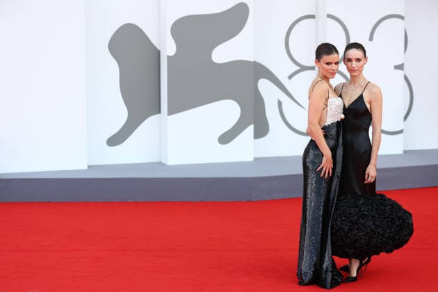 September 3, 2026, Venice Lido, Veneto, Italy: Sisters KATE MARA and ROONEY MARA pose during the Bucking Fastard red carpet at the 83rd Venice Film Festival at Sala Grande in Venice Lido, Italy Venice Lido Italy  - ZUMAc179 20260903_zep_c179_143 Copyright: xMickaelxChavetx