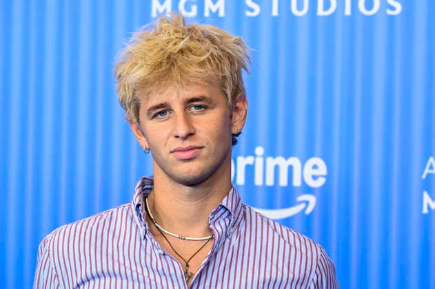 ABB PRIMEPK Theo Carow appears on the blue carpet at the Media Press Line for Prime Video Presents 2026 at Kino International on September 3, 2026, in Berlin, Germany