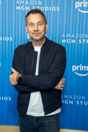 ABB PRIMEPK: Sebastian Fitzek appears on the blue carpet at the Prime Video Presents 2026 media press line at Kino International on September 3, 2026, in Berlin, Germany