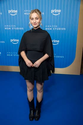 ABB PRIMEPK s Sarah Mahtia appears on the blue carpet at the Prime Video Presents 2026 media press line at Kino International on September 3, 2026, in Berlin, Germany