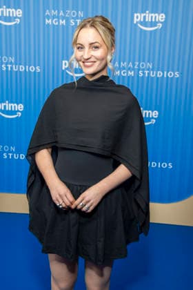 ABB PRIMEPK s Sarah Mahtia appears on the blue carpet at the Prime Video Presents 2026 media press line at Kino International on September 3, 2026, in Berlin, Germany