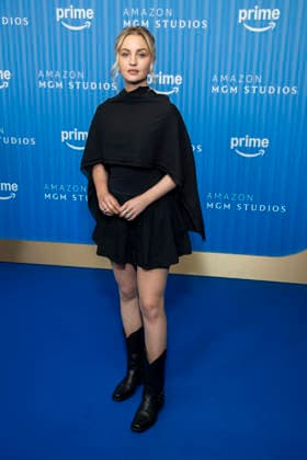 ABB PRIMEPK s Sarah Mahtia appears on the blue carpet at the Prime Video Presents 2026 media press line at Kino International on September 3, 2026, in Berlin, Germany