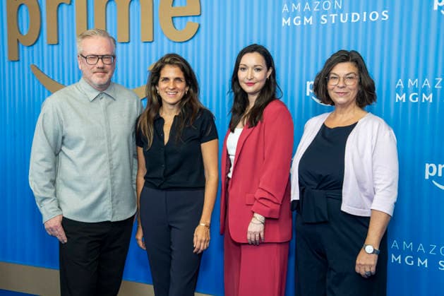 ABB PRIMEPK s Volker Neuendorf, Tara Erer, Verena Schilling, and Petra Hengge appeared on the blue carpet at the Prime Video Presents 2026 media press line at the Kino International on September 3, 2026, in Berlin, Germany