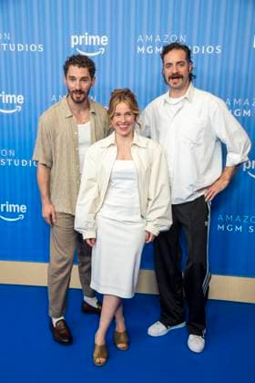 ABB PRIMEPK s Martin Bruchman, Paula Kalenberg, and Fridolin Sandmeyer appeared on the blue carpet at the Prime Video Presents 2026 media press line at Kino International on September 3, 2026, in Berlin, Germany