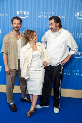 ABB PRIMEPK s Martin Bruchman, Paula Kalenberg, and Fridolin Sandmeyer appeared on the blue carpet at the Prime Video Presents 2026 media press line at Kino International on September 3, 2026, in Berlin, Germany