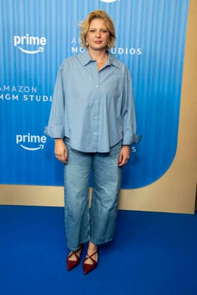 ABB PRIMEPK s Joerdis Triebel appeared on the blue carpet at the Prime Video Presents 2026 Media Press Line at the Kino International on September 3, 2026, in Berlin, Germany