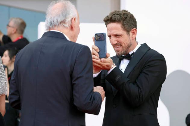 Werner Herzog and Ariel Leon Isacovitch at the premiere of the feature film *Bucking Fastard* at the 2023 Venice Biennale—the 83rd Venice International Film Festival—at the Palazzo del Cinema in Venice, September 3, 2026 Foto:xD.xBedrosianx xFuturexImagex bucking_6966