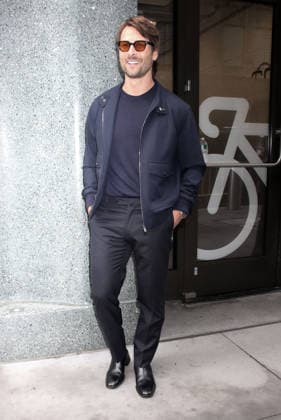 NEW YORK, NY SEPTEMBER 3: Glen Powell seen at Good Morning America on September 3, 2026 in New York City. Copyright: xRWx