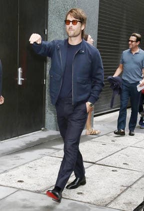 NEW YORK, NY SEPTEMBER 3: Glen Powell seen at Good Morning America on September 3, 2026 in New York City. Copyright: xRWx