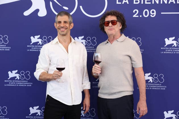 September 3, 2026, Venice, Italy: Gregory Kershaw and Michael Dweck pose at the Burgundy photocall during the 83rd Venice International Film Festival at Palazzo del Cinema on the Lido in Venice, Italy, on 03 September 2026. Photo: Venice Italy - ZUMAm179 20260903_zep_m179_029 Copyright: xAlecxMichaelx