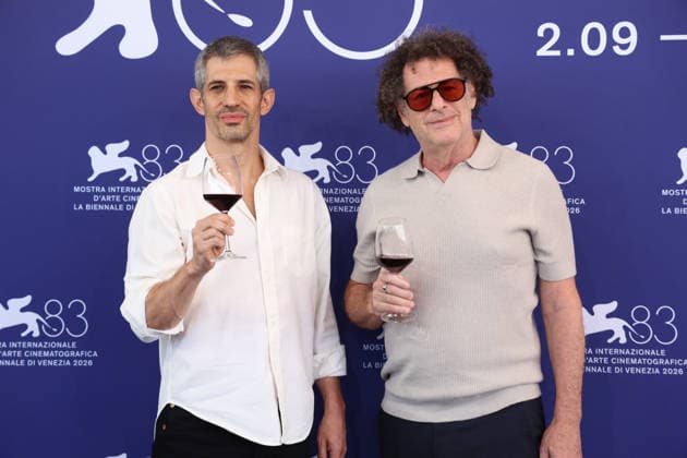 September 3, 2026, Venice, Italy: Gregory Kershaw and Michael Dweck pose at the Burgundy photocall during the 83rd Venice International Film Festival at Palazzo del Cinema on the Lido in Venice, Italy, on 03 September 2026. Photo: Venice Italy - ZUMAm179 20260903_zep_m179_030 Copyright: xAlecxMichaelx