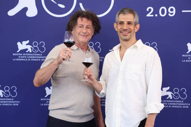 September 3, 2026, Venice, Italy: Gregory Kershaw and Michael Dweck pose at the Burgundy photocall during the 83rd Venice International Film Festival at Palazzo del Cinema on the Lido in Venice, Italy, on 03 September 2026. Photo: Venice Italy - ZUMAm179 20260903_zep_m179_032 Copyright: xAlecxMichaelx