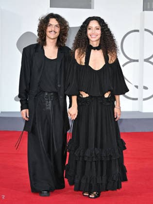 IPA88080115 - Venice, 83rd Venice International Film Festival 2026 - Night 2 - Red Carpet for the film *WILD HORSE NINE*. Pictured: Rocco Posca, Ailin Salas  Copyright: xSimonexComix xPoolxPhotoxEventsx08x 88080115