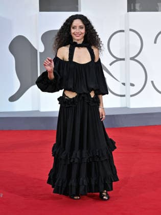 IPA88080117 - Venice, 83rd Venice International Film Festival 2026 - Night 2 - Red Carpet for the film *WILD HORSE NINE*. Pictured: Ailin Salas  Copyright: xSimonexComix xPoolxPhotoxEventsx08x 88080117