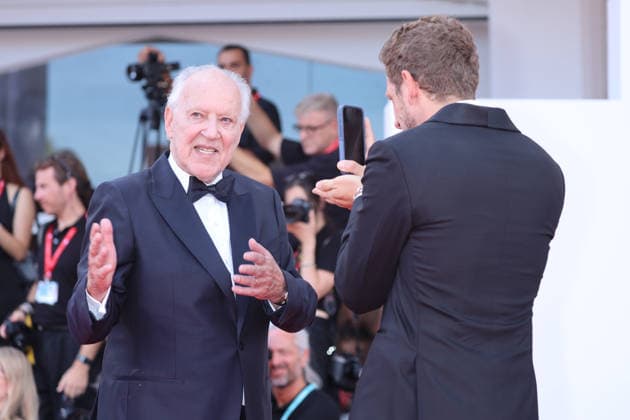 September 3, 2026, Venice, Italy: Werner Herzog and Ariel Leon Isacovitch attend at the Bucking Fastard premiere during the 83rd Venice International Film Festival at Palazzo del Cinema on the Lido in Venice, Italy, on 03 September 2026. Photo: Venice Italy - ZUMAm179 20260903_zep_m179_111 Copyright: xAlecxMichaelx