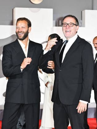 IPA88083639 - Venice, 83rd Venice International Film Festival 2026 - Night 2 - Red Carpet for the film Nessun Dolore. Pictured: Alessandro Borghi, Valerio Mastandrea  Copyright: xSimonexComix xPoolxPhotoxEventsx08x 88083639