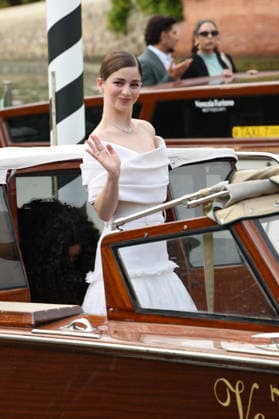 IPA88079236 - Venice: Celebrities spotted at the Hotel Excelsior on the second day of the Venice Film Festival; pictured is Mariana Di Girolamo  Copyright: xFRANCESCAxVIECELIx xFrancescaxViecelix 88079236