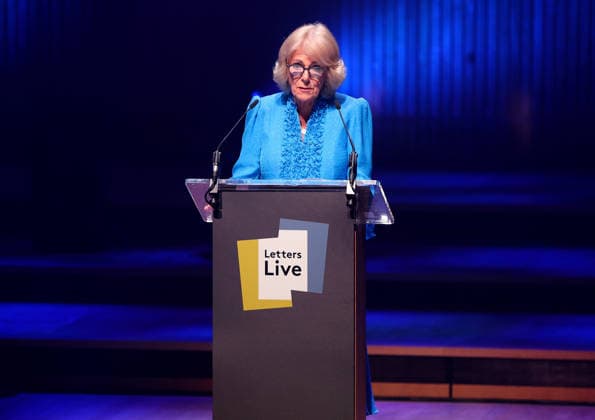 Queen Camilla Takes Part In Letters Live 2026 LONDON, ENGLAND - SEPTEMBER 03: Queen Camilla reads onstage during Letters Live 2026 at The Royal Festival Hall on September 03, 2026 in London, England., Credit:Chris Jackson PA ROTA - B68 Avalon United Kingdom, England, London, The Royal Festival Hall  Copyright: xChrisxJacksonx xPAxROTAx-xB68x xAvalonx 1130491617