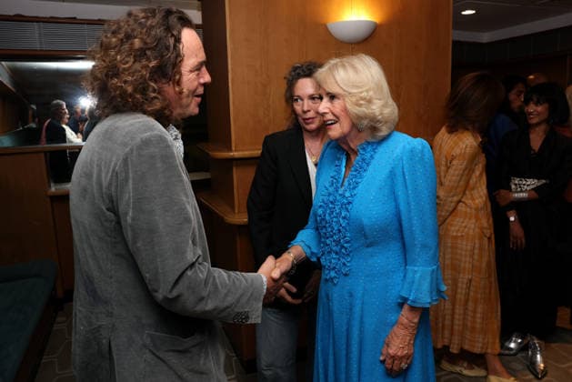 Queen Camilla Takes Part In Letters Live 2026 LONDON, ENGLAND - SEPTEMBER 03: Olivia Colman (C) and Queen Camilla attend Letters Live 2026 at The Royal Festival Hall on September 03, 2026 in London, England., Credit:Chris Jackson PA ROTA - B68 Avalon United Kingdom, England, London, The Royal Festival Hall  Copyright: xChrisxJacksonx xPAxROTAx-xB68x xAvalonx 1130491678