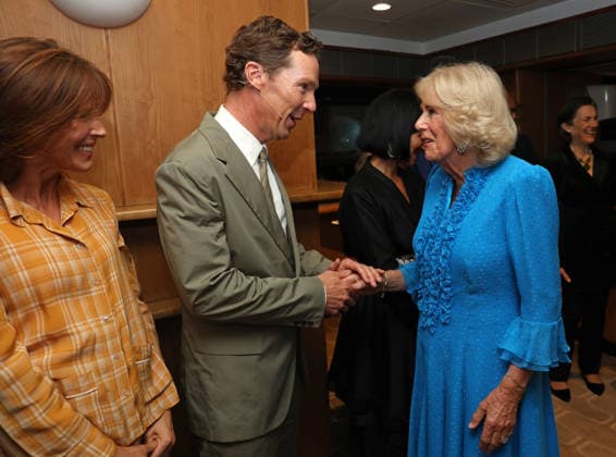 Queen Camilla Takes Part In Letters Live 2026 LONDON, ENGLAND - SEPTEMBER 03: Sophie Hunter and Benedict Cumberbatch speak with Queen Camilla during Letters Live 2026 at The Royal Festival Hall on September 03, 2026 in London, England., Credit:Chris Jackson PA ROTA - B68 Avalon United Kingdom, England, London, The Royal Festival Hall  Copyright: xChrisxJacksonx xPAxROTAx-xB68x xAvalonx 1130491744