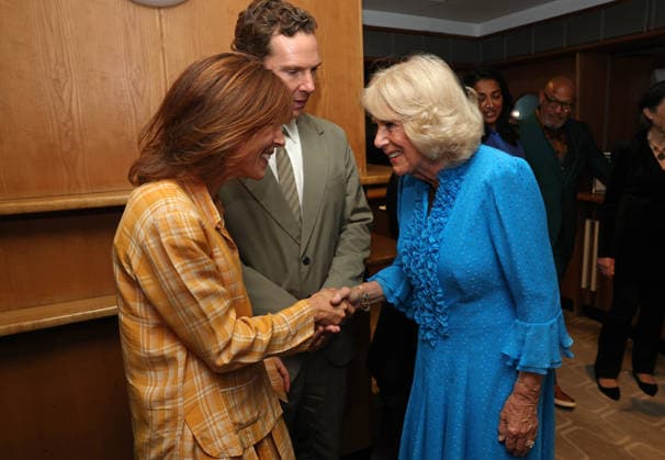 Queen Camilla Takes Part In Letters Live 2026 LONDON, ENGLAND - SEPTEMBER 03: Sophie Hunter and Benedict Cumberbatch meet with Queen Camilla during Letters Live 2026 at The Royal Festival Hall on September 03, 2026 in London, England., Credit:Chris Jackson PA ROTA - B68 Avalon United Kingdom, England, London, The Royal Festival Hall  Copyright: xChrisxJacksonx xPAxROTAx-xB68x xAvalonx 1130491834