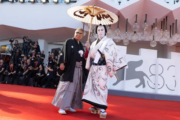 Bucking Fastard Screening - The 83rd Venice International Film Festival ( L to R) Director Takashi Miike, Kabuki actor Danjuro Ichikawa attend the Bucking Fastard Screening during the 83rd Venice International Film Festival at Sala Grande on September 03, 2026 in Venice, Italy.  Copyright: xKazukoxWakayamax