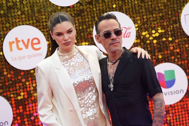 Marc Anthony and Nadia Ferreira attend the Premios Juventud Awards 2026 at Starlite Auditorium on September 03, 2026 in Marbella, Spain Cordon Press 