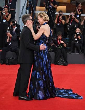 Red Carpet of the cast of the film Wild Horse Nine Red Carpet of the cast of the film Wild Horse Nine at the 83rd Venice International Film Festival. 03 Sep 2026 Pictured: Sam Rockwell and Leslie Bibb.  Copyright: xThexMegaxAgencyxMEGAx