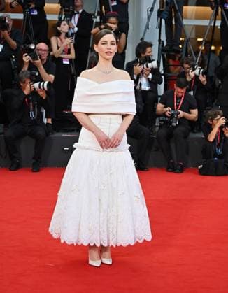 Red Carpet of the cast of the film Wild Horse Nine Red Carpet of the cast of the film Wild Horse Nine at the 83rd Venice International Film Festival. 03 Sep 2026 Pictured: Mariana Di Girolamo.  Copyright: xThexMegaxAgencyxMEGAx