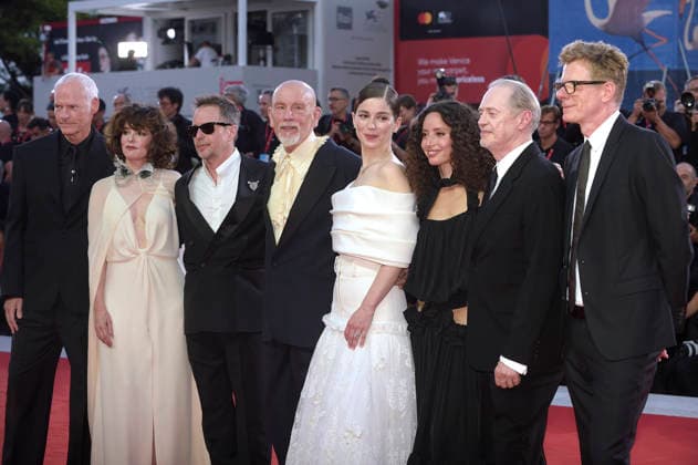 Graham Broadbent, Steve Buscemi, Ailin Salas, Mariana Di Girolamo, John Malkovich, Sam Rockwell, Parker Posey and Martin McDonagh attends the Wild Horse Nine Screening during the 83rd Venice International Film Festival at Sala Grande on September on September 3, 2026 in Venice, Italy.  VFF20260903850 RoccoxSpaziani