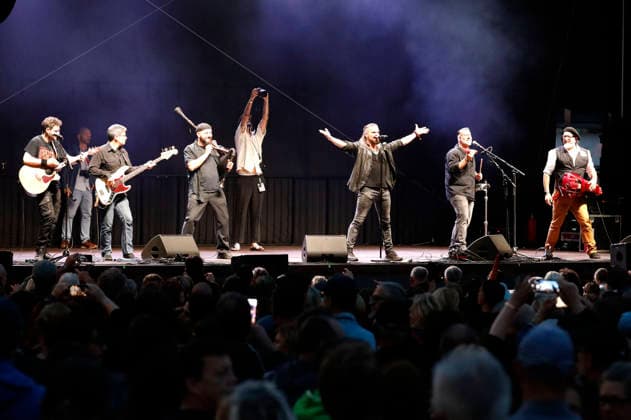 Saltatio Mortis at the event Halle, Rise Up! For Democracy, For Solidarity, For Saxony-Anhalt on the market square in Halle (Saale), September 3, 2028 Foto:xR.xStoffelsx xFuturexImagex halle_6907