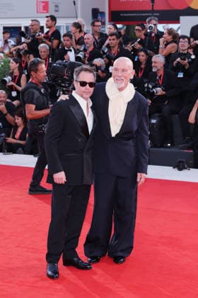 VENICE, ITALY - SEPTEMBER 03: Sam Rockwell and John Malkovich attend the Wild Horse Nine Screening during the 83rd Venice International Film Festival at Sala Grande on September 03, 2026 in Venice, Italy. (Photo by Mark Cape Insidefoto) markxcape