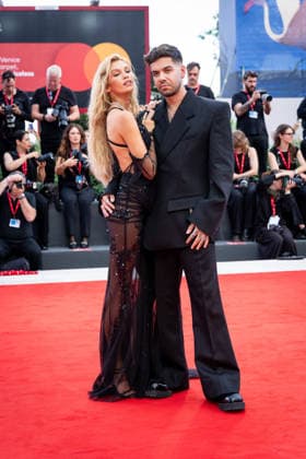 Wild Horse Nine red carpet during the 83rd Venice International Film Festival in Venice, Italy on 03 September 2026. Stella Maxwell, Anyma attend the Wild Horse Nine red carpet during the 83rd Venice International Film Festival in Venice, Italy on 03 September 2026., Credit:Stefano Costantino TTL Stefano Costantino Avalon Italy, Venice  Copyright: xStefanoxCostantinoxTTLx xStefanoxCostantinox xAvalonx 1130515015
