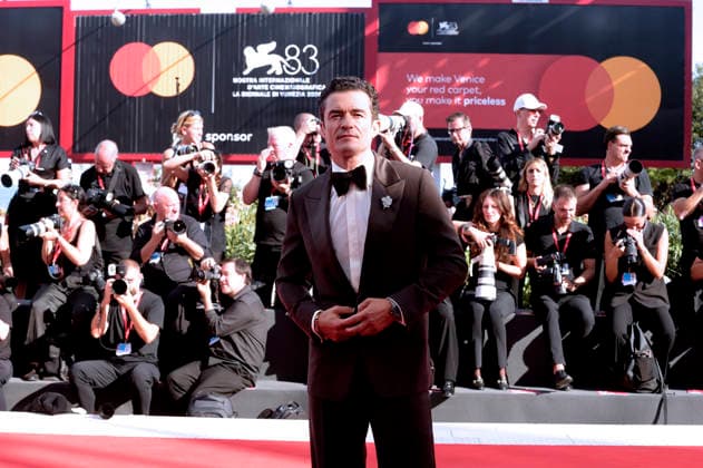 Orlando Bloom attends the Bucking Fastard Screening during the 83rd Venice International Film Festival at Sala Grande on September on September 3, 2026 in Venice, Italy.  VFF20260903835 RoccoxSpaziani