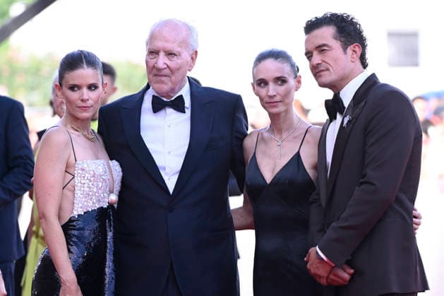 Rooney Mara, director Werner Herzog,Kate Mara ,Orlando Bloom attend the Bucking Fastard Screening during the 83rd Venice International Film Festival at Sala Grande on September on September 3, 2026 in Venice, Italy.  VFF20260903844 RoccoxSpaziani