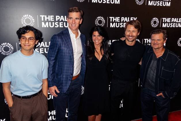 Frankie A Rodriguez, Eli Manning, Maureen J Reidy, Glen Powell, Steve Zahn at arrivals for PaleyLive Presents CHAD POWERS SEASON 2: BACK IN THE GAME, The Paley Center For Media NYC, New York, NY, September 03, 2026. Photo By: Ryan Billings Everett Collection PaleyLive Presents CHAD POWERS SEASON 2: BACK IN THE GAME PUBLICATIONXNOTxINxCANxCHNxFRAxITAxJPNxNORxPOLxRUSxESPxUKxUSA