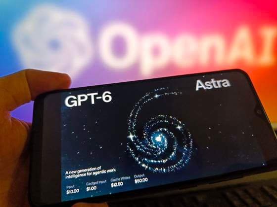 GPT-6 Astra SUQIAN, CHINA - SEPTEMBER 4, 2026 - A netizen is using his mobilephone to view GPT-6 Astra logo and using his computer to view OpenAI logo in Suqian, Jiangsu, China on September 4, 2026. Suqian Jiangsu China  Copyright: xCFOTOx i1788518381491
