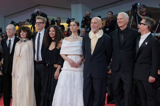 Wild Horse Nine Screening - The 83rd Venice International Film Festival (L-R) Steve Buscemi, Parker Posey, Martin McDonagh, John Malkovich, Mariana Di Girolamo, Sam Rockwell, Graham Broadbent and Ailin Salas attend the Wild Horse Nine Screening during the 83rd Venice International Film Festival at Sala Grande on September 03, 2026 in Venice, Italy.  Copyright: xKazukoxWakayamax