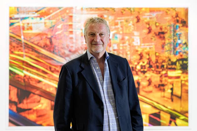 September 3, 2026, Düsseldorf: Photographer and film producer Michael Souvignier at his exhibition New York 1981 to the Present at the Geuer Geuer Gallery in Düsseldorf, Geuer Geuer Art, North Rhine-Westphalia, Germany