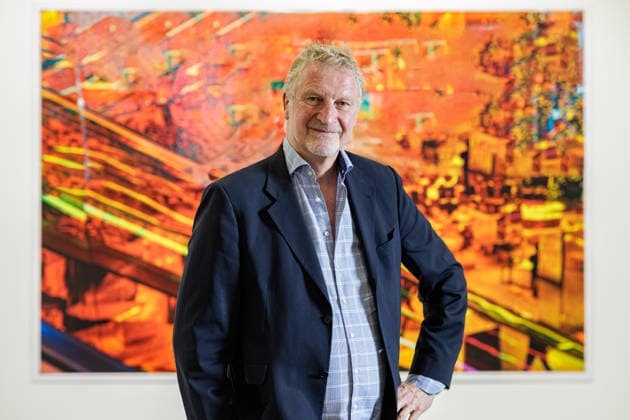 September 3, 2026, Düsseldorf: Photographer and film producer Michael Souvignier at his exhibition New York 1981 to the Present at the Geuer Geuer Gallery in Düsseldorf, Geuer Geuer Art, North Rhine-Westphalia, Germany