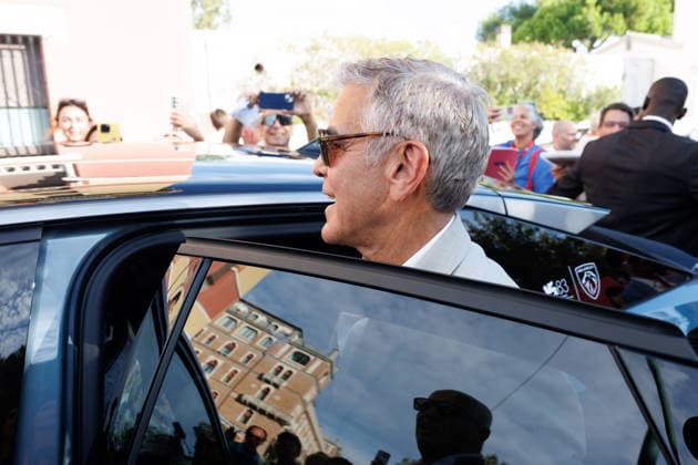 George Clooney led a masterclass at the Hotel Excelsior during the 83rd Venice International Film Festival, the Mostra on September 3, 2026. Jasmine Aissaoui, Bestimage. George Clooney gave a masterclass at the Hotel Excelsior during the 83rd edition of the Venice International Film Festival, the Mostra, on September 3, 2026. Venice, Italy  Copyright: xJasminexAissaouix xBestimagexJasminexAissaouix xBestimagex