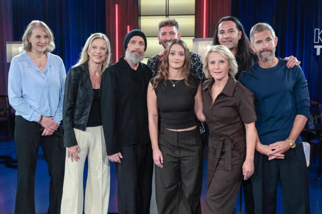 Susanne Hegenscheidt, Nina Ruge, Torsten Sträter, Fabian Kahl, Carolina Wilga, Susan Link, Bülent Ceylan, and Micky Beisenherz during the taping of the WDR talk show Kölner Treff at WDR Studio BS 3 in Cologne, September 3, 2026 Foto:xR.xSchmiegeltx xFuturexImagex koelner_treff0309_6903