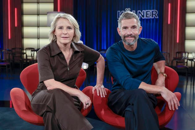 Susan Link and Micky Beisenherz during the taping of the WDR talk show Kölner Treff at WDR Studio BS 3 in Cologne, September 3, 2026 Foto:xR.xSchmiegeltx xFuturexImagex koelner_treff0309_6946
